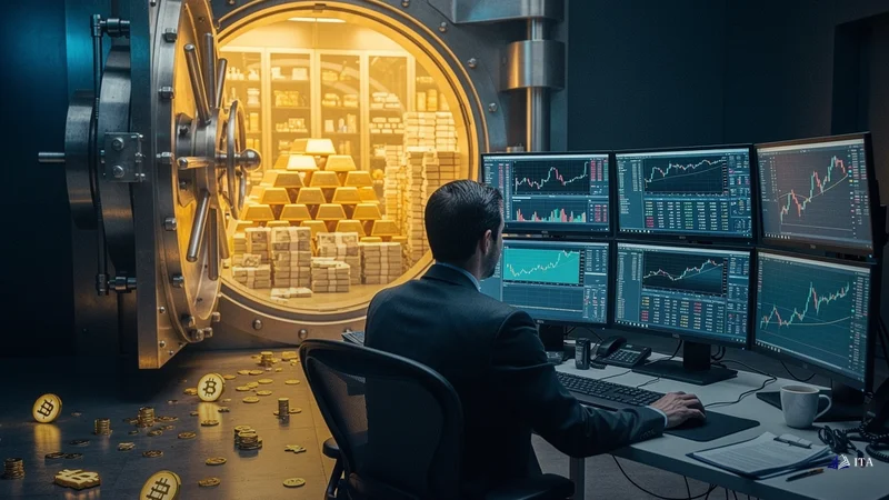 Real Trading Scenario: From Hesitation to Missed Opportunities: vault door, institutional trader, scattered opportunities