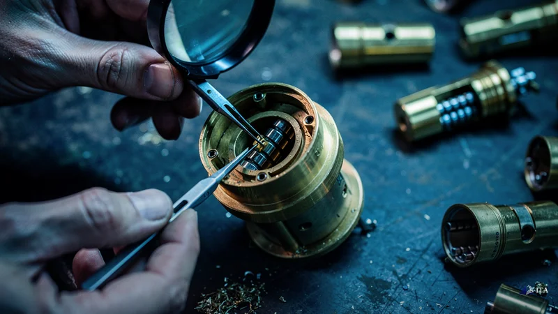 How to Identify a High-Probability Squeeze Setup: lock cylinder mechanism, precision alignment tools, brass tumblers