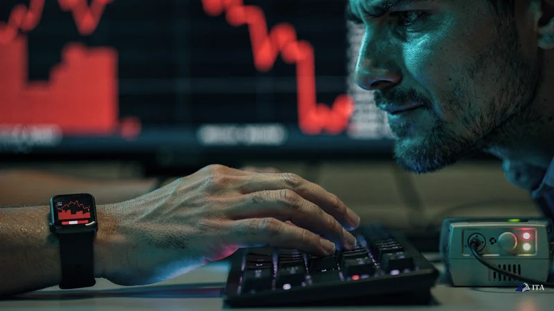 Conceptual illustration: The Psychological Impact of Trading Setbacks