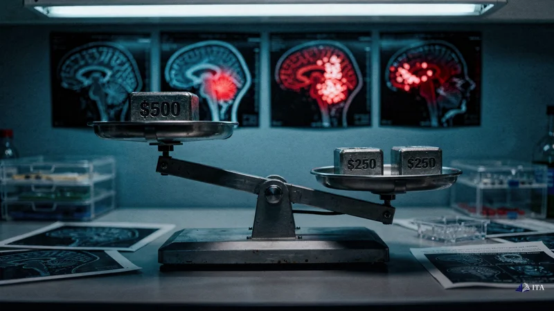 Conceptual illustration: The Science Behind the Sabotage: How Your Brain Undermines Trading Decisions