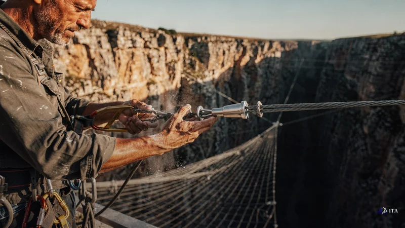 High-wire rigger demonstrating the precise timing required for breakout entry decisions.