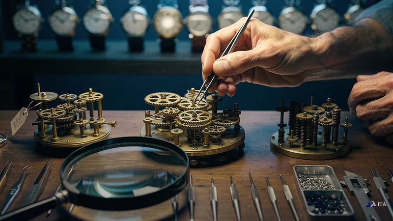 Building Your Daily Economic Calendar Routine: clockmaker_hands, precision_gears, magnifying_glass