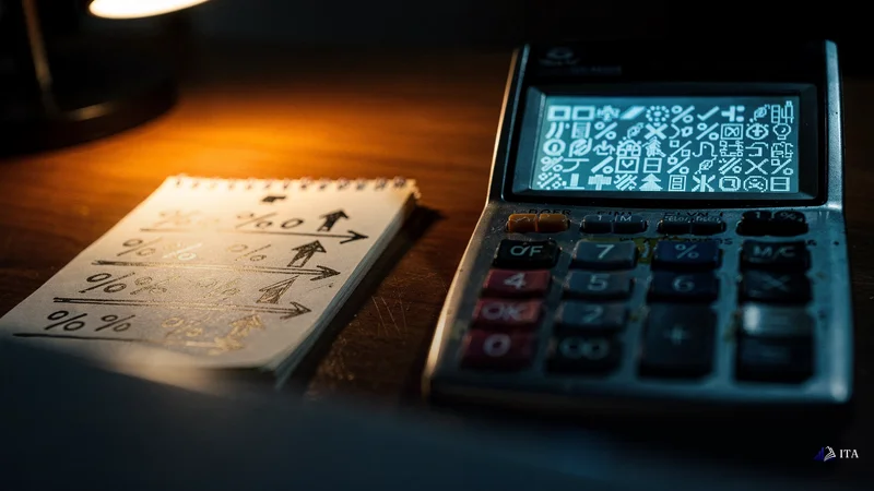 Calculator showing impossible return calculations that violate basic market mathematics.