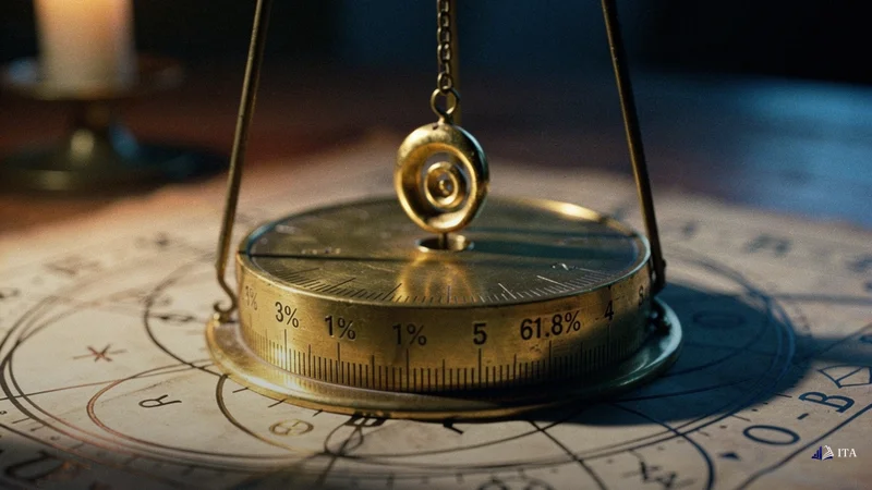 What Are Fibonacci Retracement Levels?: brass pendulum, measurement device, golden spiral weight