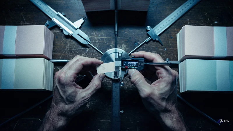 Risk Management Tools to Mitigate Slippage: micrometer, currency paper, craftsman hands