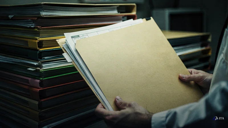 Sparse ITAfx documentation folder contrasted with comprehensive competitor files showing data visibility gap.