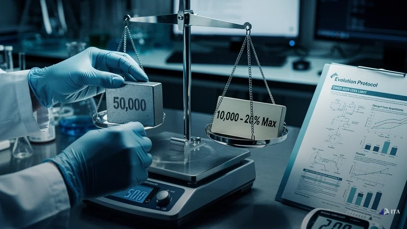 Precision balance scale weighing trade risk in a clean, methodical setup