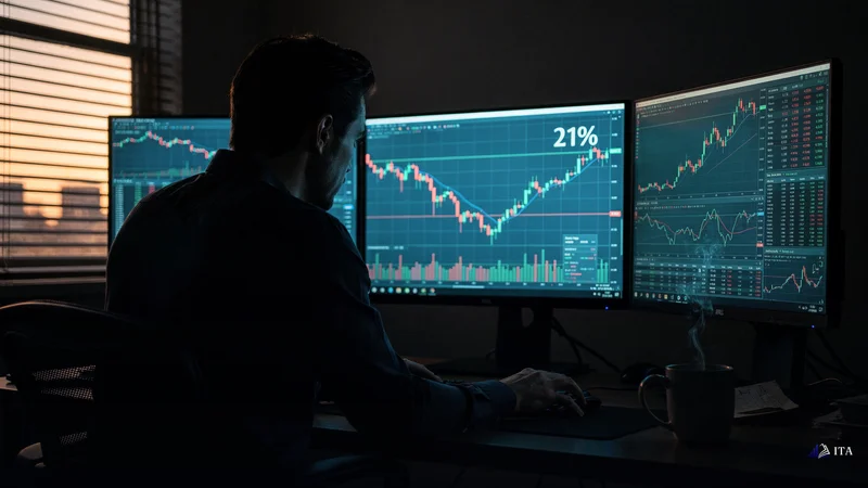 Conceptual illustration: Real Trading Scenarios: How Loss Aversion Manifests in Funded Accounts
