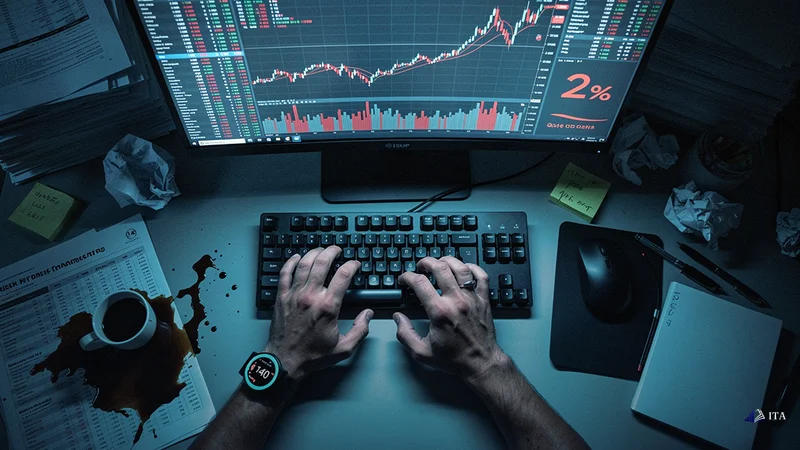 Real Trading Scenario: How Loss Aversion Manifests in Funded Accounts: frozen_hands, heart_monitor, tunnel_vision_papers
