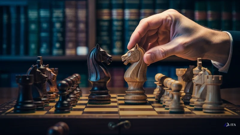 Real Market Example: Applying the MACD Crossover Strategy: chess pieces, strategic positioning, library setting