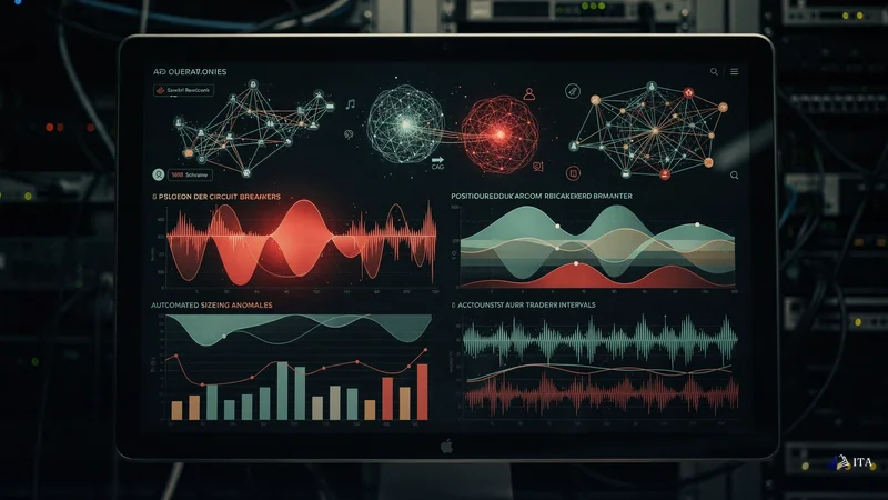 Conceptual illustration: Technology Solutions: AI and Automated Risk Management