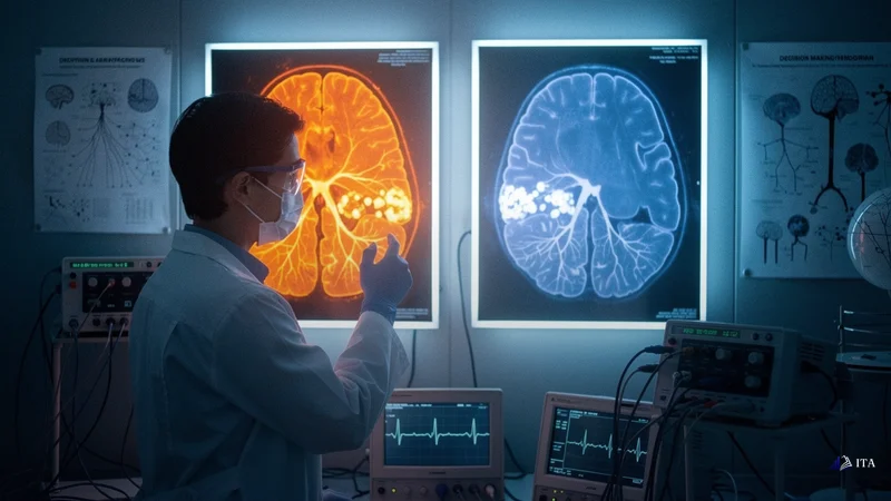 The Neuroscience of Winning Streak Overconfidence: brain_scans, scientist, laboratory