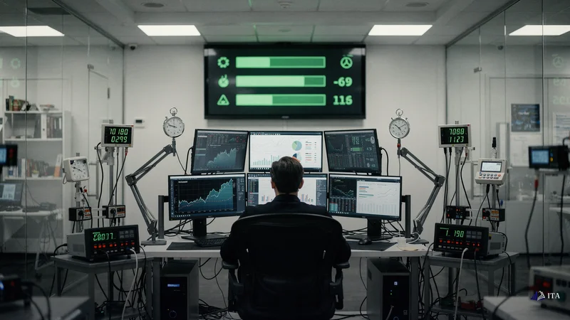 Trader practicing systematic execution in a controlled training environment.