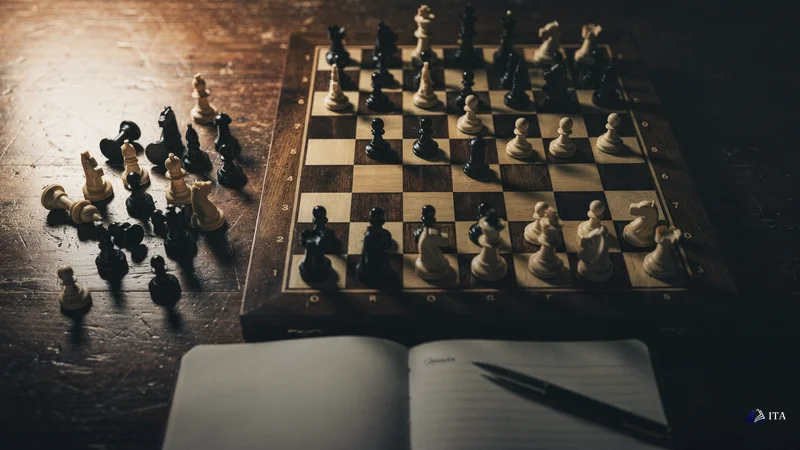 Chess master's board mid-game where multiple pieces lie captured beside the board, each representing failed divergence.