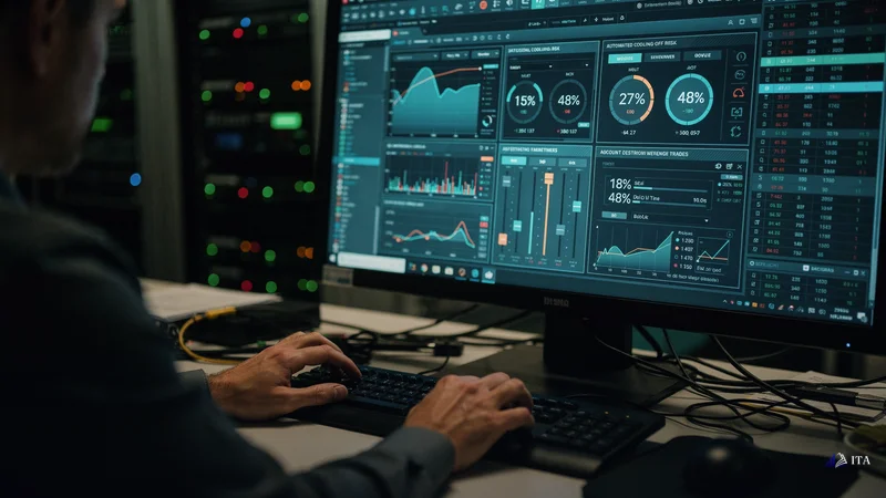 Conceptual illustration: Technology Tools to Prevent Revenge Trading