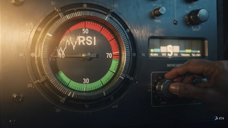 Understanding RSI Divergence: The Core Concept: RSI gauge, calibration dials, measurement controls