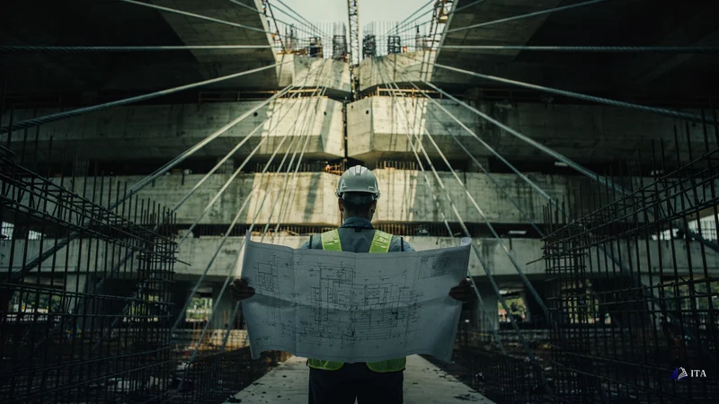 Structural engineer analyzing convergence points where multiple support systems align.