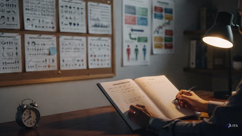 Trading discipline workbook converting emotional responses into specific parameters.